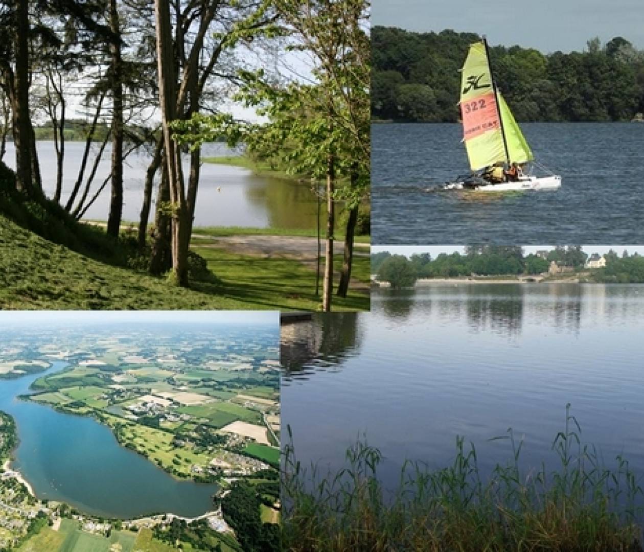 Ploermel, le lac au Duc